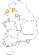 노사발전재단이 표시된 지역별 지도